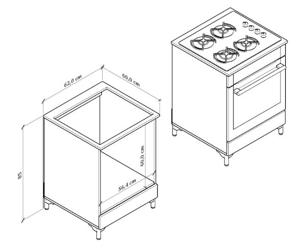 Ankastre Fırın Dolabı | F3002