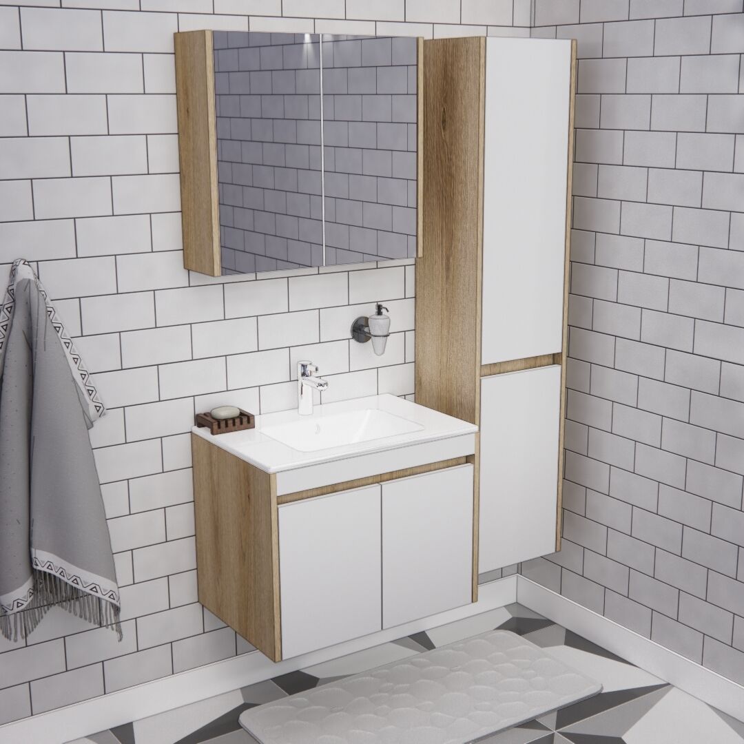 65'lik Banyo Boy Dolaplı  | B1010