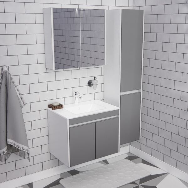 65'lik Banyo Boy Dolaplı  | B1011