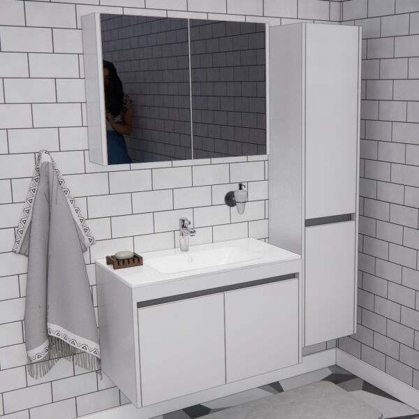80'lik Banyo Boy Dolaplı  | B1022