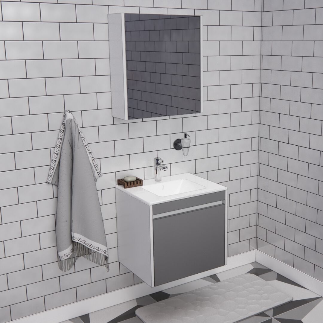 65'lik Banyo Dolabı | B1027
