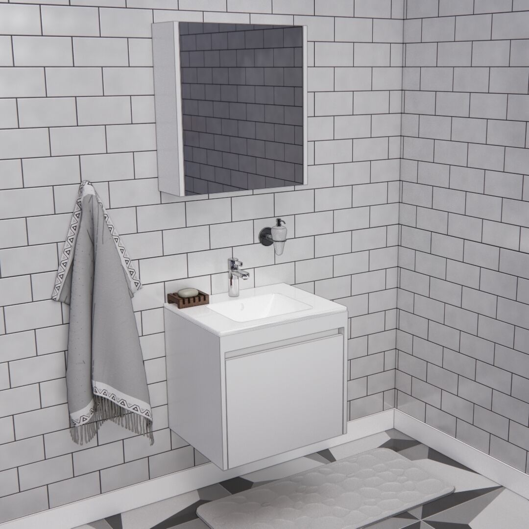 65'lik Banyo Dolabı | B1028