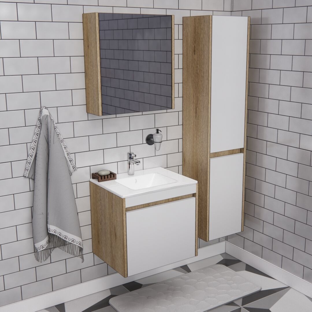 55'lik Banyo Boy Dolaplı  | B1030