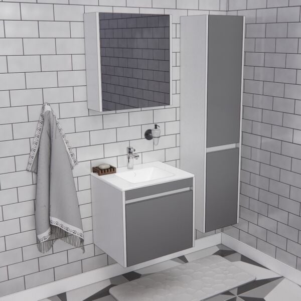 55'lik Banyo Boy Dolaplı  | B1031