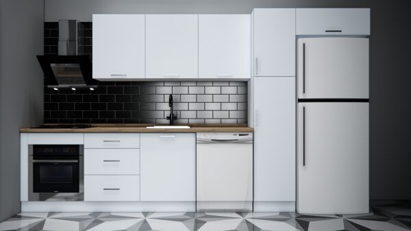 375 CM Mutfak Dolabı | M5001 Beyaz